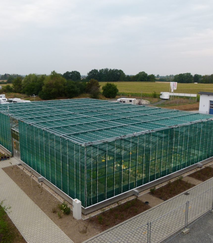gewächshaus Außenschattierung